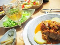 鶏肉の煮込み料理