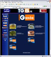 おなかが空くテレビ　TG5 GUSTO