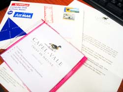 ピーターさんからのエアメール