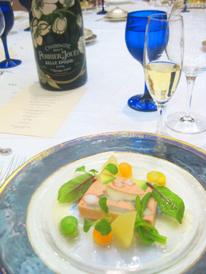 アルティショーとタラバ蟹、あわびのフォンダン