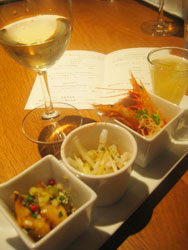 魚介の前菜四種盛り