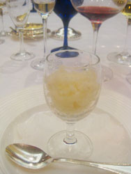 お口直しのシャーベット