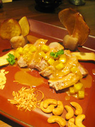 豚ロース肉のロースト パイナップルソース