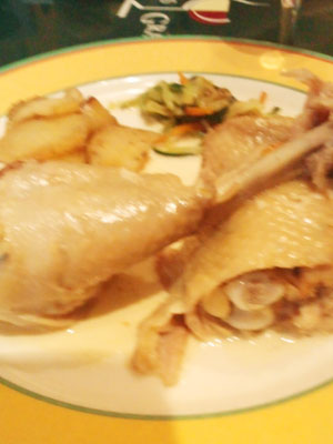 鶏モモ肉のシャブリソース